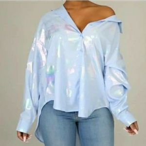 Holographic button up